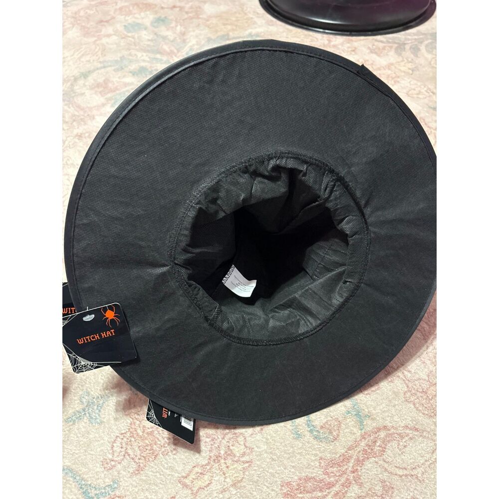 Black Ruffled Witch Hat - Picture 2 of 3